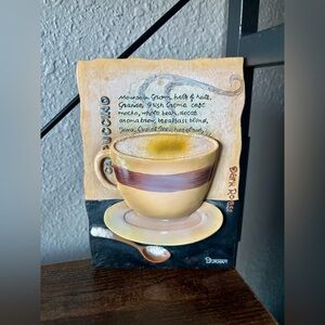 Durham 3D Cappuccino Wall Art Decor Signed